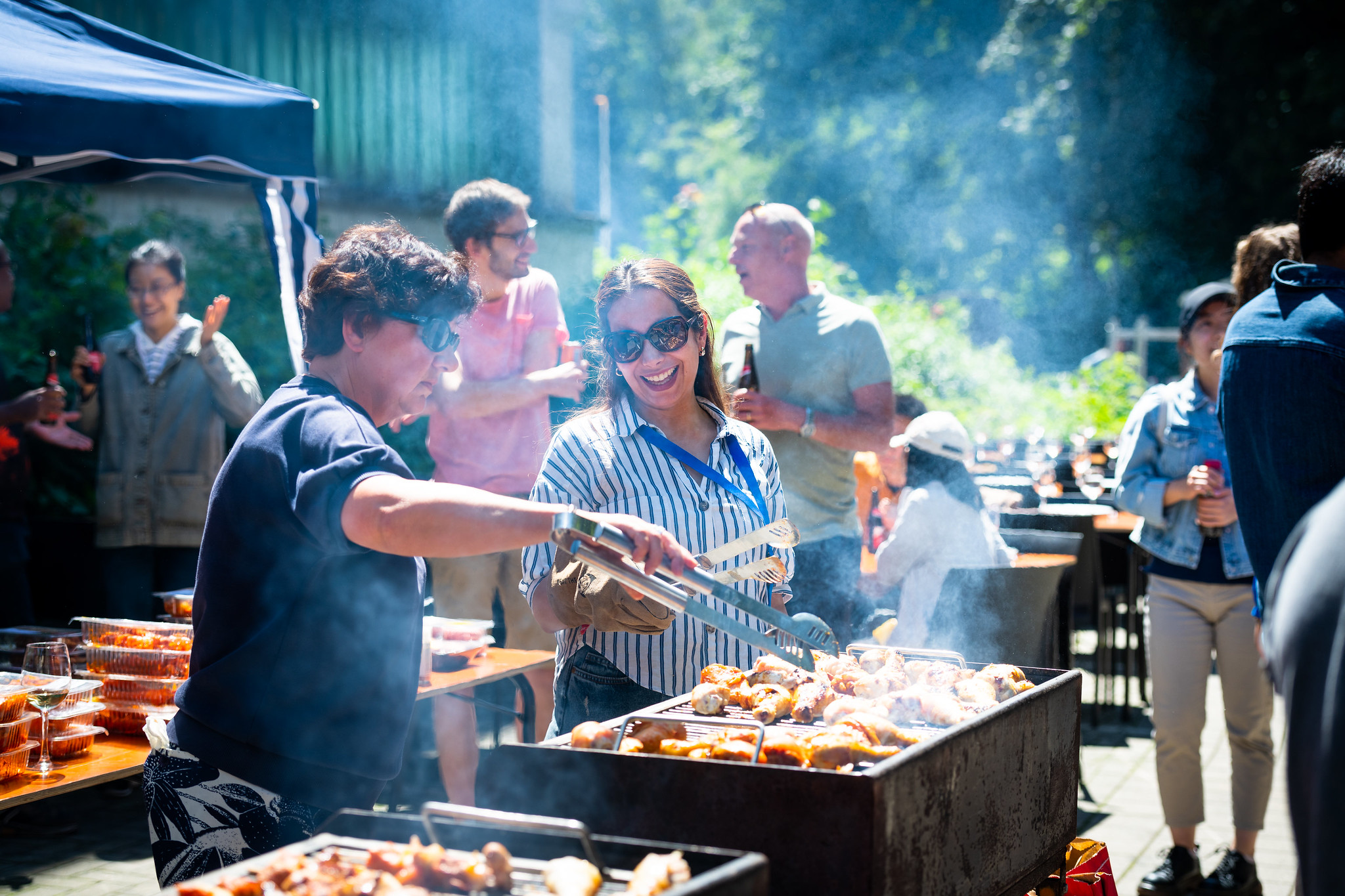 Campfire and BBQ zones on campus Vrije Universiteit Brussel